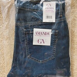 Gloria Vanderbilt Amanda Jeans in Dark Blue